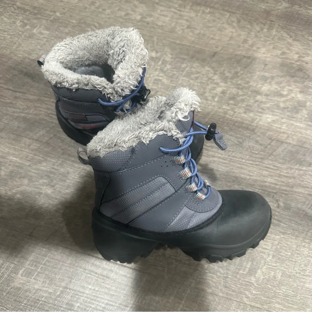 Columbia Kids Gray & Black Winter Boots